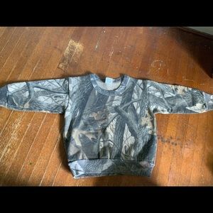 Kids Camo Crewneck